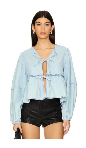 Denim Brunch Babe Blouse in . Size M, S, XL, XS - Free People - Modalova