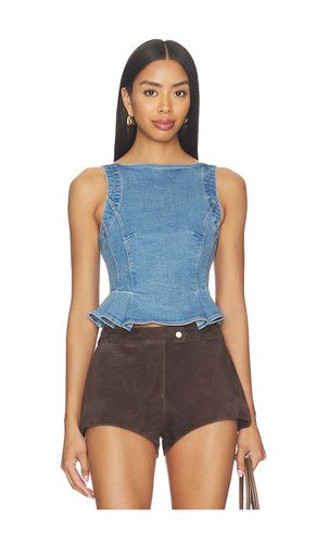 Sunfaded Denim Top en . Taille L. Also en XL - Free People - Modalova