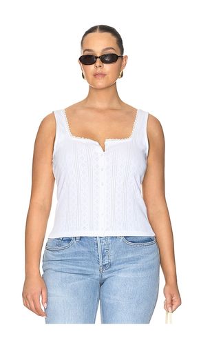 The Pointelle Button Down Tank Top en . Taille L. Also en M - Good American - Modalova