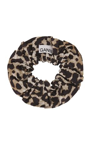 Printed Cotton Scrunchie en - Ganni - Modalova