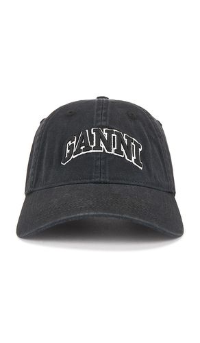 CASQUETTE DE BASEBALL WASHED CANVAS en - Ganni - Modalova