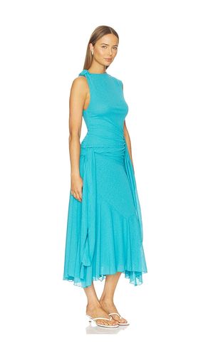 ROBE MARL MESH DRAPED KNOT DETAILING LONG en . Taille 36. Also en 38, 32 - Ganni - Modalova
