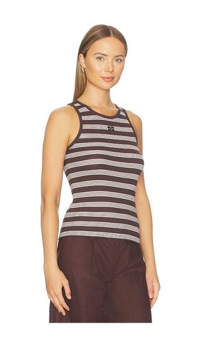 Soft Cotton Rib Tank Top en . Taille M. Also en L - Ganni - Modalova