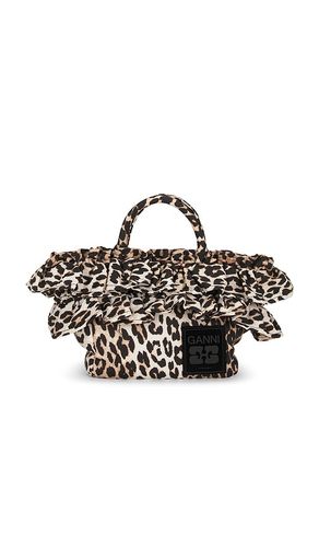 Ganni MINI-SAC SHOPPER en Brown - Ganni - Modalova