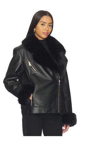 Walt Faux Fur Shearling Moto Jacket en . Taille M. Also en S - Generation Love - Modalova
