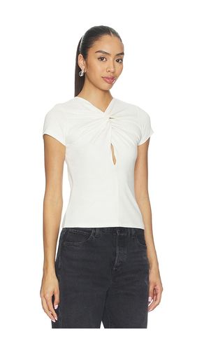 T-SHIRT KEYHOLE TWIST SHORT SLEEVE TEE en . Taille L. Also en M, S, XS - GRLFRND - Modalova