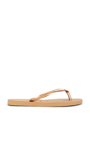 SANDALES SLIM LOGO METALLIC en . Taille 37/38. Also en 41/42, 35/36 - Havaianas - Modalova