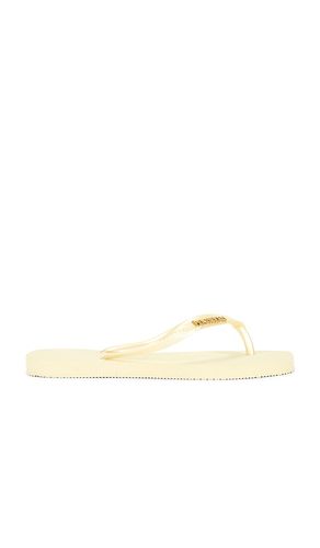 SANDALES SLIM SQUARE LOGO METALLIC en . Taille 39/40. Also en - Havaianas - Modalova