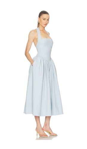 ROBE FAILLE HALTER MIDI DRESS en . Taille XXS. Also en XS, S, M - Helsa - Modalova
