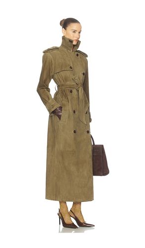 MANTEAU SUEDE TRENCH COAT en . Taille S. Also en XS - Helsa - Modalova