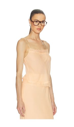 Viscose Satin Cami With Lace en . Taille XS. Also en S, M, L, XL - Helsa - Modalova