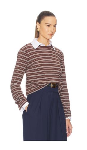 The Rib Long Sleeve Tee en Stripe en . Taille XXS. Also en XS, S, M, L, XL - Helsa - Modalova