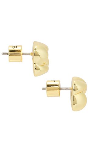 CLOUS D'OREILLES MINI WOVEN SQUARE en - Jenny Bird - Modalova
