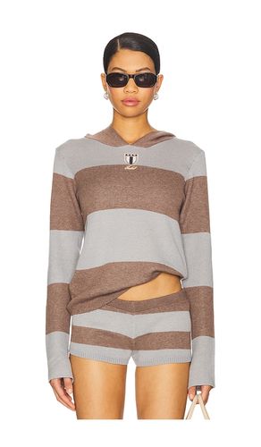 Stripe Knitted Rugby Top With Hood en . Taille L. Also en M - Jaded London - Modalova