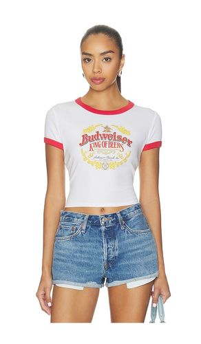 T-SHIRT BUDWEISER RINGER BABY en . Taille L. Also en M, S, XS - Junk Food - Modalova