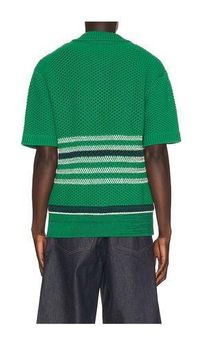 Runway Lacy Striped Polo Collar Sweater en . Taille S. Also en L, M - Lacoste - Modalova