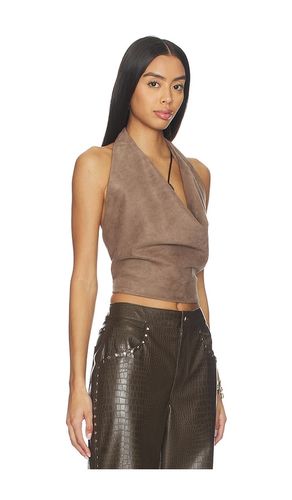 X REVOLVE Ruth Faux Suede Halter Top en . Taille S. Also en XS, L, XL - LAMARQUE - Modalova