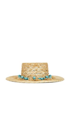 CHAPEAU DE PAILLE POMS en - Lele Sadoughi - Modalova