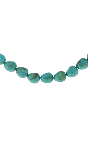 COLLIER PLASTRON BAROQUE TURQUOISE en - Lele Sadoughi - Modalova