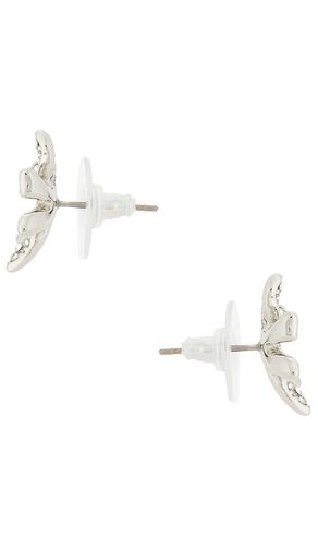 CLOUS D'OREILLES PAVE WATER LILY en - Lele Sadoughi - Modalova