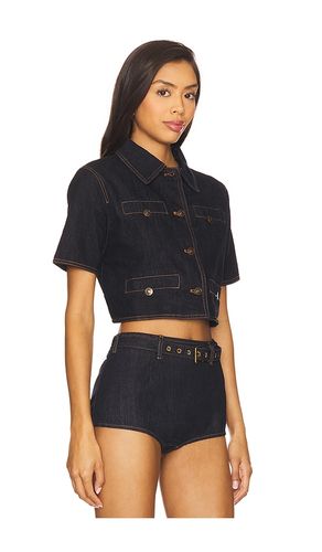 Halston Denim Top en . Taille XS. Also en S, M, XXL - LIONESS - Modalova