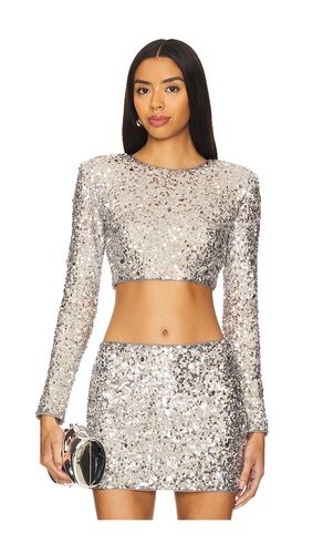 Crystal Sequin Cropped Top en . Taille M. Also en S - Lovers and Friends - Modalova