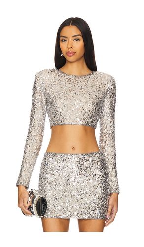 Crystal Sequin Cropped Top in . Size M, S, XL, XS - Lovers and Friends - Modalova