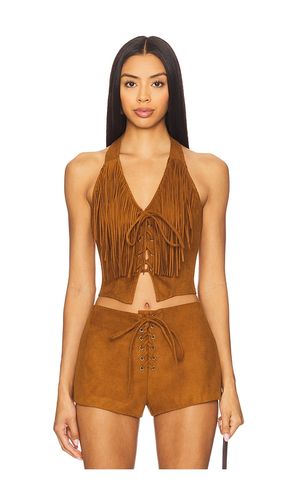 Noella Faux Suede Top en . Taille L. Also en XL - Lovers and Friends - Modalova
