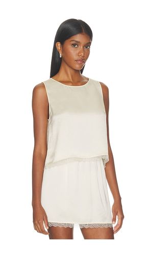 TOP CROPPED SANS MANCHES EN DENTELLE BARB en . Taille S. Also en M, L, XL - LESET - Modalova