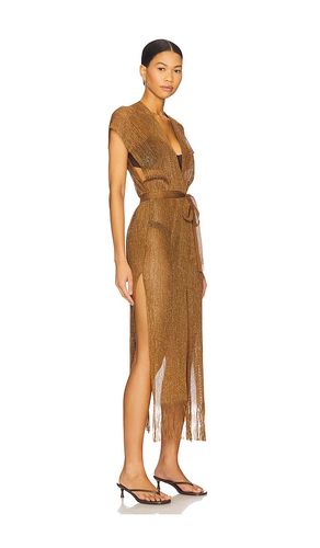 Luli Fama Long Caftan en Brown - Luli Fama - Modalova