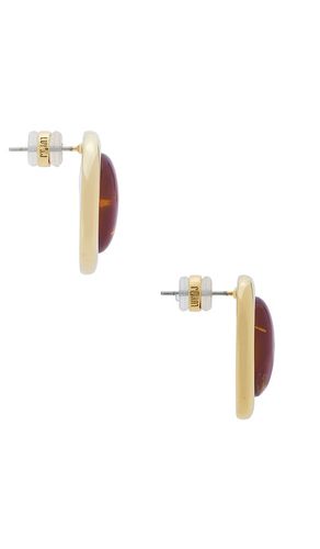 CLOUS D'OREILLES THE AMBER HONEY RESIN STUDS en - Luv AJ - Modalova