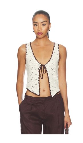 Nadyne Tie Front Top en . Taille L. Also en M, S, XS - MAJORELLE - Modalova