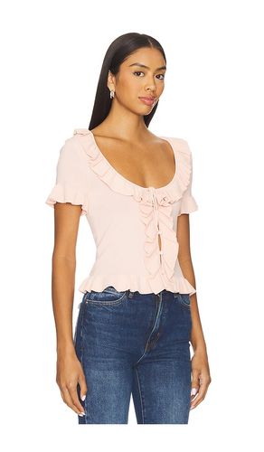 Kaomi Ruffle Knit Top en . Taille S. Also en M, L, XL - MAJORELLE - Modalova