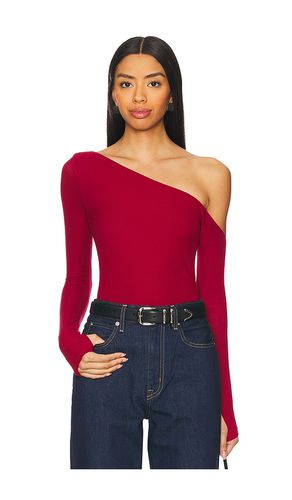 Magdaleno Asymmetrical Fitted Cold Shoulder Long Sleeve Top in . Size M, S, XL - Michael Lauren - Modalova