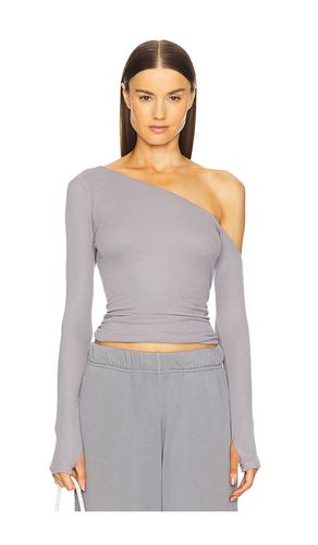 Magdalino Asymmetrical Fitted Cold Shoulder Long Sleeve Top en . Taille L. Also en M, S, XL, XS - Michael Lauren - Modalova