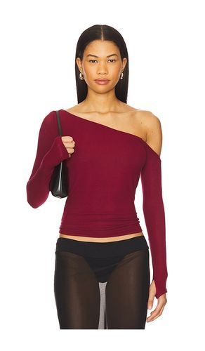 Magdaleno Asymmetrical Fitted Cold Shoulder Long Sleeve Top en . Taille M. Also en L - Michael Lauren - Modalova