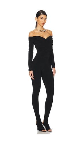 Off Shoulder Sweetheart Catsuit With Footie en . Taille L. Also en M, S, XL - Norma Kamali - Modalova