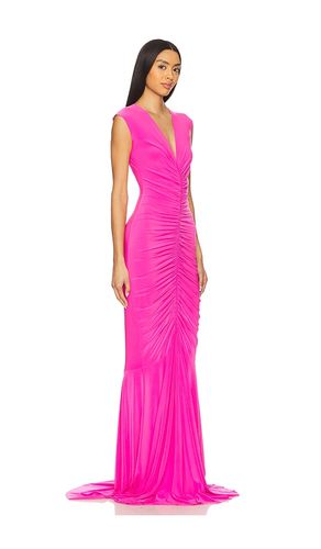 X REVOLVE Sleeveless Deep V Neck Shirred Front Fishtail Gown en . Taille XS. Also en S, M, L - Norma Kamali - Modalova