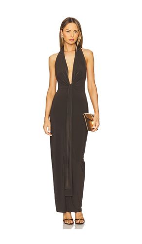 X REVOLVE Tie Front Halter Gown en . Taille S. Also en M - Norma Kamali - Modalova