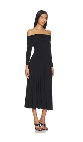 ROBE 3/4 SLEEVE COWL NECK FLARED en . Taille XS. Also en XXS, S, M, L - Norma Kamali - Modalova