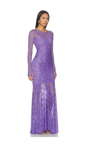 ROBE LONGUE FORME SIRÈNE À MANCHES LONGUES ET COL EN V en . Taille XS. Also en S, M - Norma Kamali - Modalova