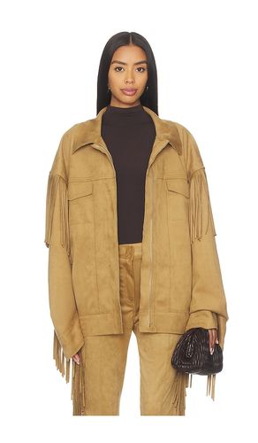 VESTE EN JEAN OVERSIZED À FRANGES en . Taille S. Also en XS, M, L - Norma Kamali - Modalova