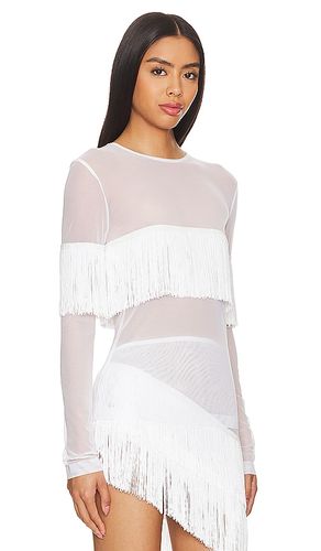 Long Sleeve Crewneck Fringe Top en . Taille M. Also en L - Norma Kamali - Modalova