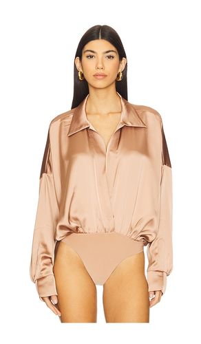 Super Oversized Boyfriend Neck Shirt Bodysuit en . Taille S. Also en M, L - Norma Kamali - Modalova