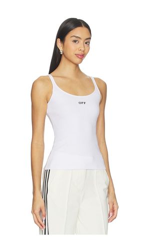 OFF- Off Stamp Rib Tank Top en . Taille 38. Also en 40, 42 - OFF-WHITE - Modalova
