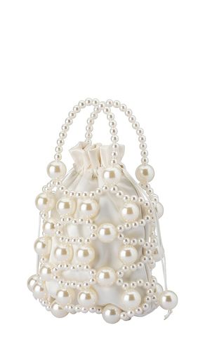 SAC CAGE ORNÉ DE PERLES SAMMY en - olga berg - Modalova