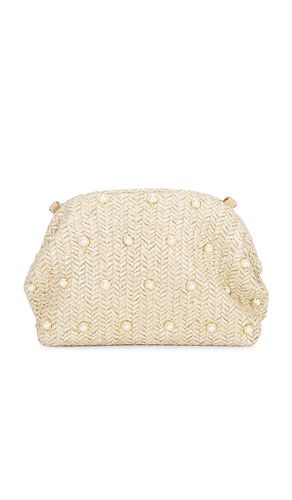 Kaia Studded Woven Clutch en - olga berg - Modalova