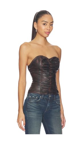 Leather Strapless Bustier Top en . Taille L. Also en M, S, XS - One Teaspoon - Modalova