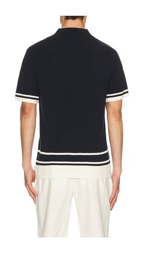 Cotton Textured Johnny Collar Polo en . Taille M. Also en L, XL/1X - onia - Modalova