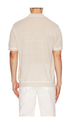 Linen Johnny Collar Polo en . Taille L. Also en M - onia - Modalova